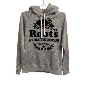 Roots Canada Organic Kanga Hoodie in Grey Pullover MED